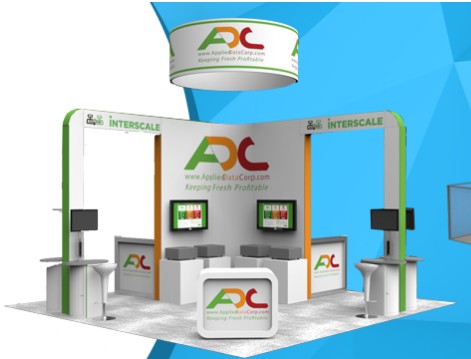 20x20 Island display booth rental