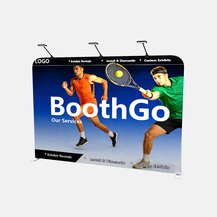 10ft Tension Fabric Trade Show Booth Package With Soft Canvas Bag