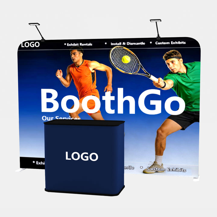 10ft Tension Fabric Trade Show Booth Package