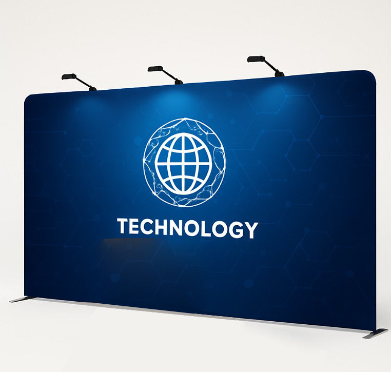 10X20 Straight Tension Fabric Trade Show Booth Display Kit