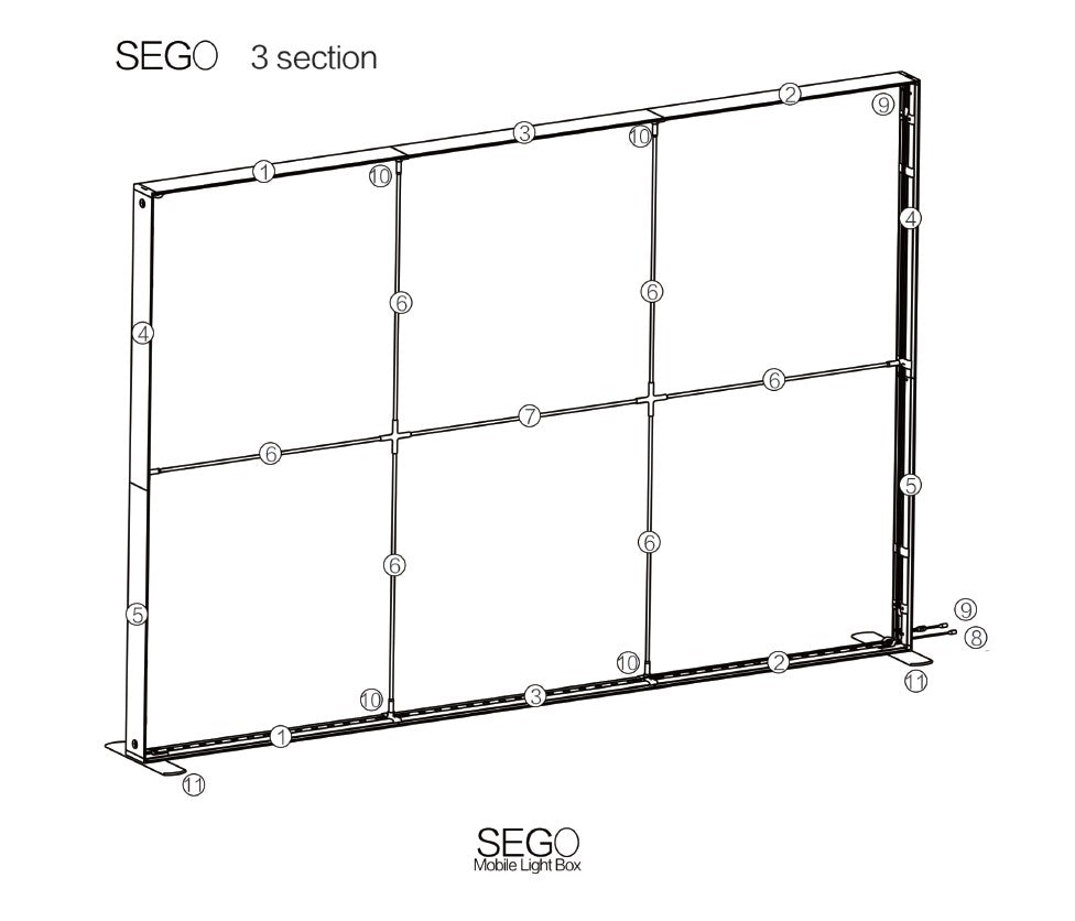 10’ SEG Backlit Fabric Display