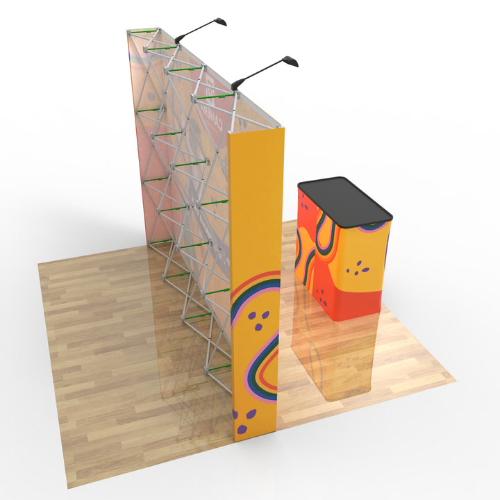 10‘ Straight Velcro Fabric Pop Up Display