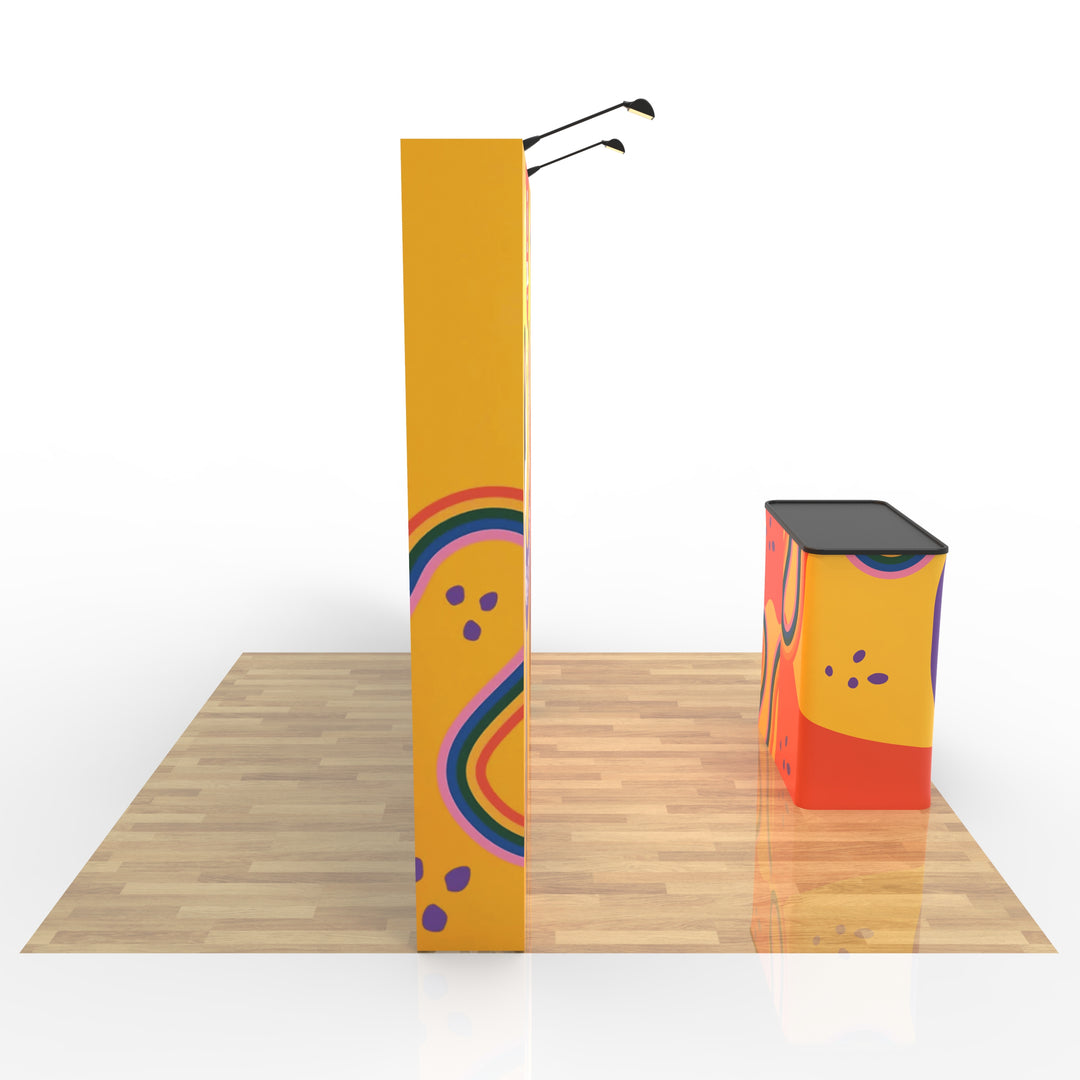 10‘ Straight Velcro Fabric Pop Up Display