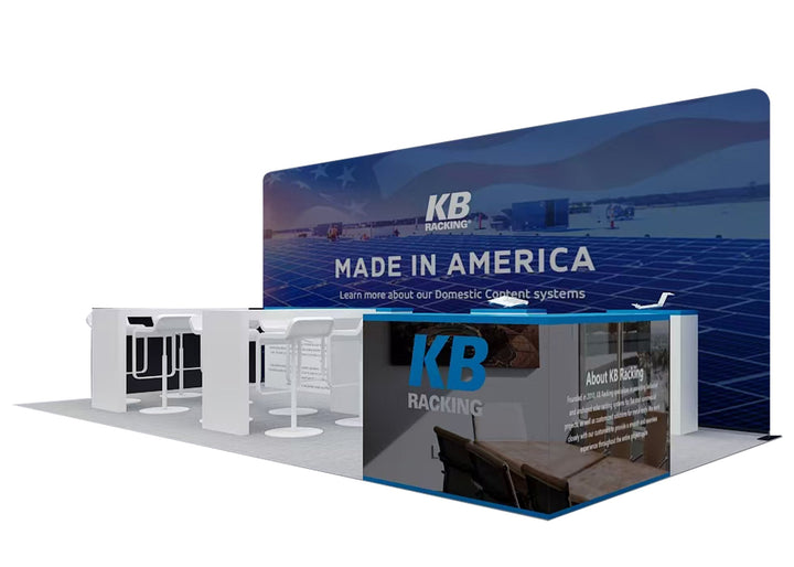 10x20 Straight Tension Fabric Displays Rental Package