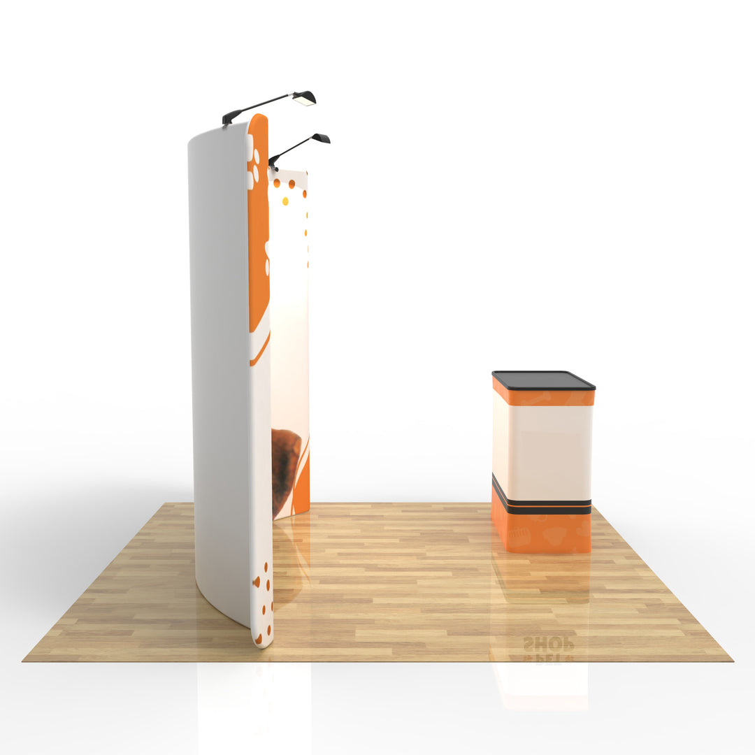 10' Curved Tension Fabric Display