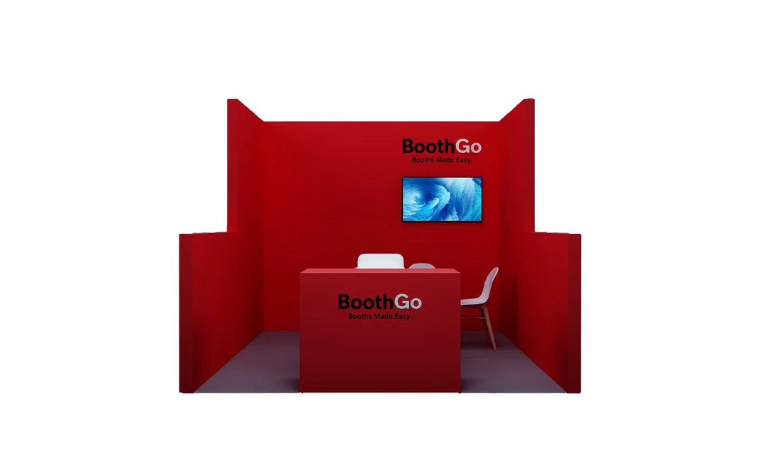10x10 Wooden Booth Exhibit Urgent Rental Package A