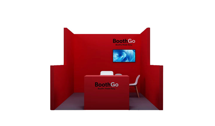 10x10 Wooden Booth Exhibit Urgent Rental Package A