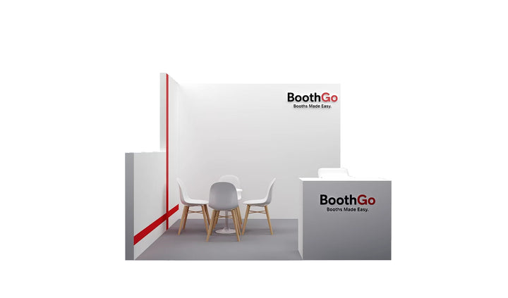 10x10 Wooden Booth Exhibit Urgent Rental Package B