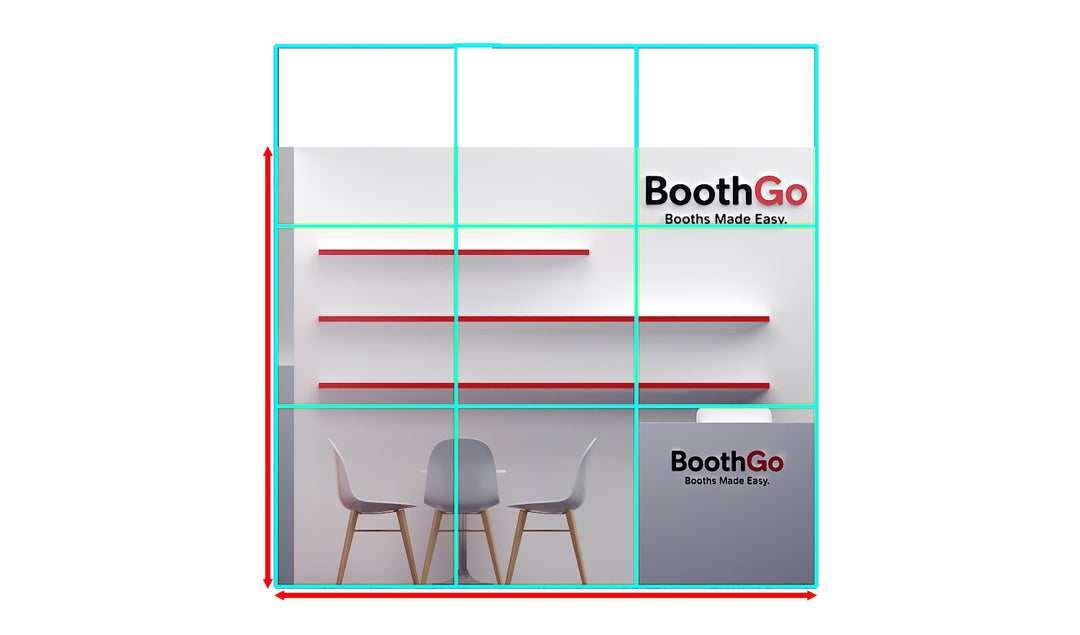 10x10 Wooden Booth Exhibit Urgent Rental Package B