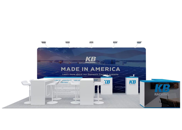 10x20 Straight Tension Fabric Displays Rental Package
