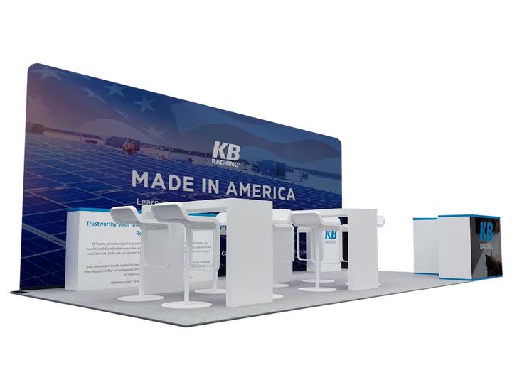 10x20 Straight Tension Fabric Displays Rental Package