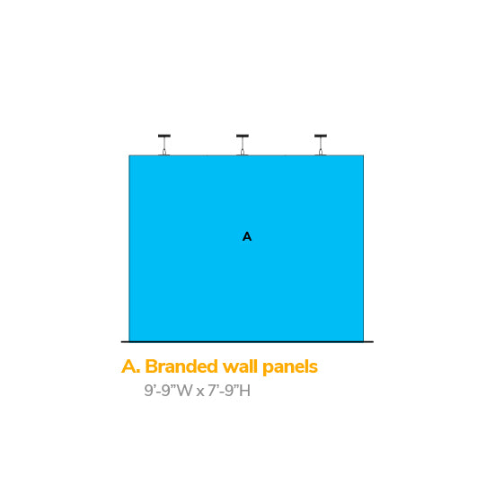 Wooden Backwall Exhibit 10' x 10'
