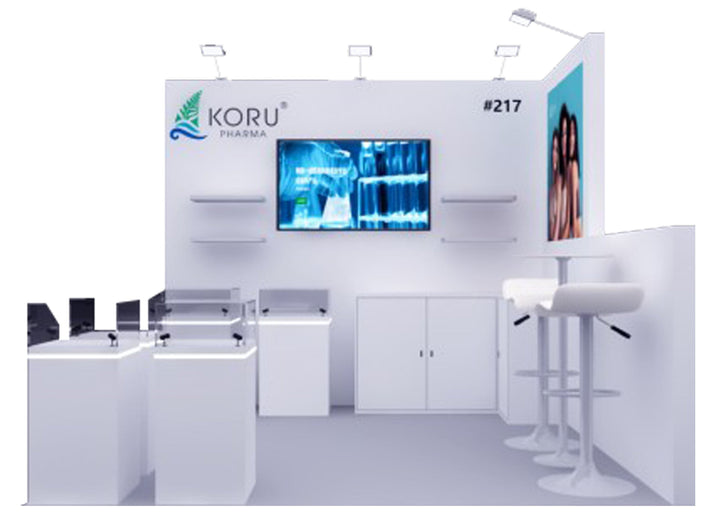 10x10 Wooden Trade Show Booth Exhibit Rental Package