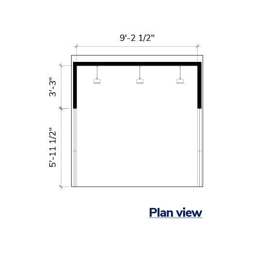 10' x 10' Wooden Exhibit with Low Return and Display