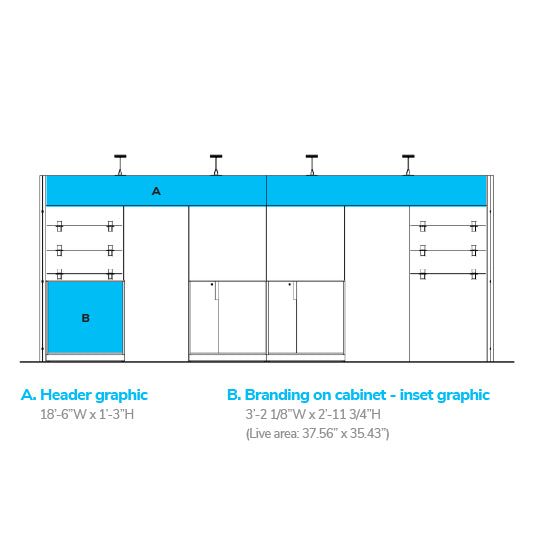 10' x 20' Wooden Exhibit with Low Return and Display