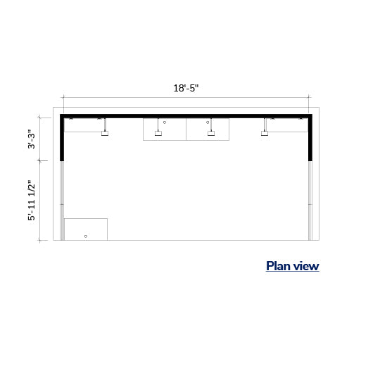 10' x 20' Wooden Exhibit with Low Return and Display