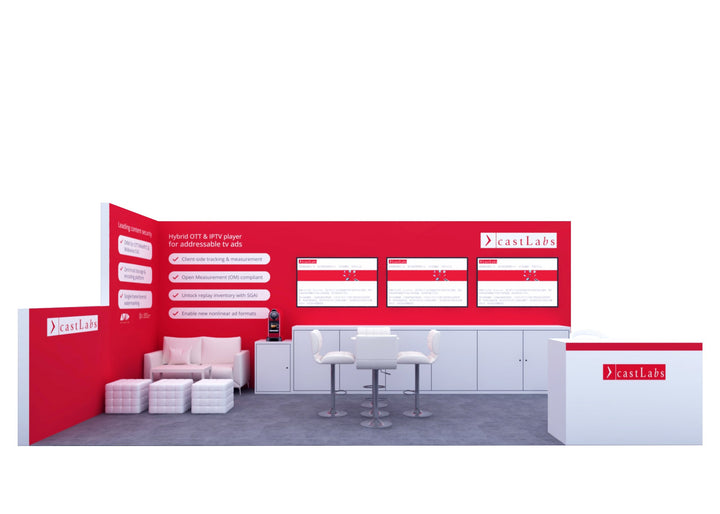 10x20 Wooden Trade Show Booth Exhibit Rental Package