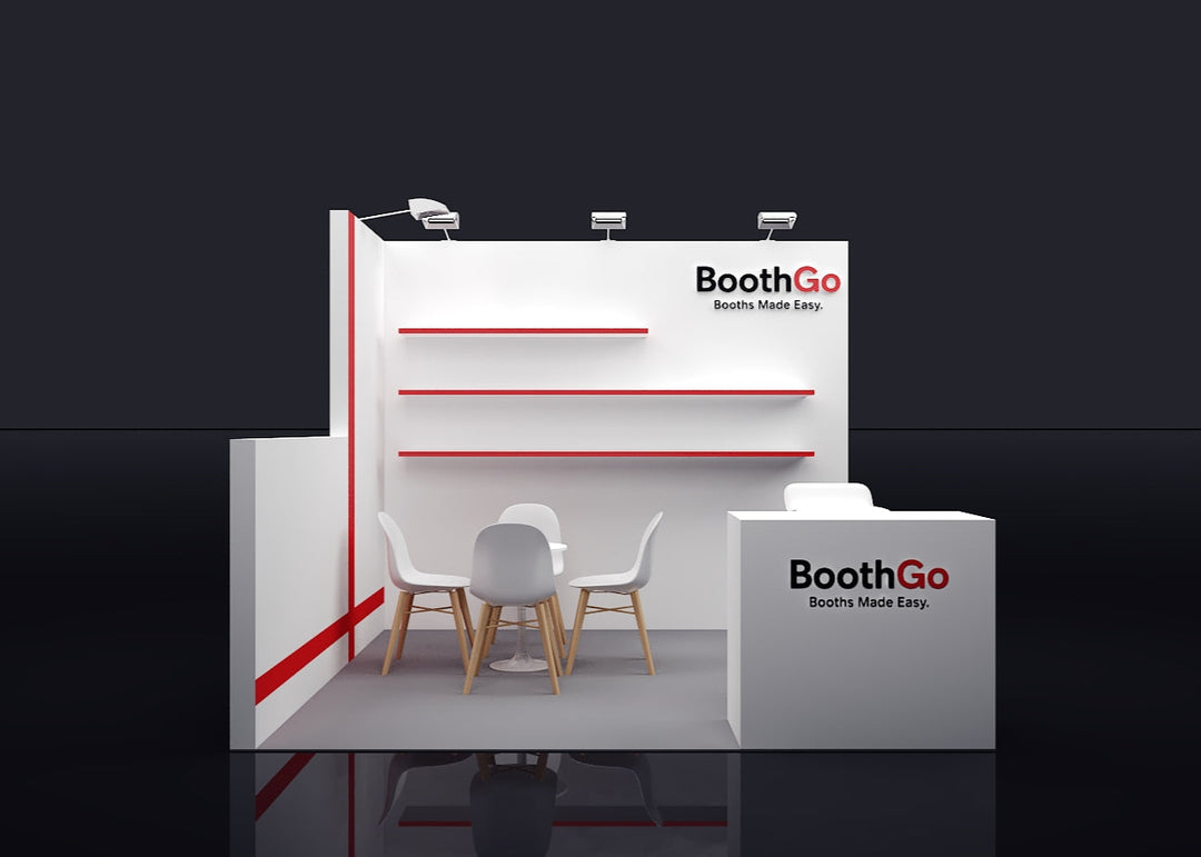 10x10 Wooden Booth Exhibit Urgent Rental Package B