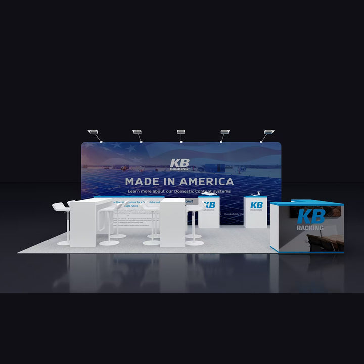 10x20 Straight Tension Fabric Displays Rental Package
