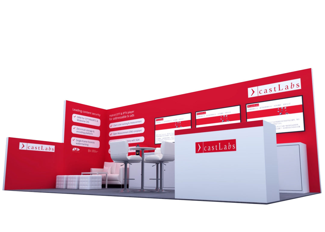 10x20 Wooden Trade Show Booth Exhibit Rental Package