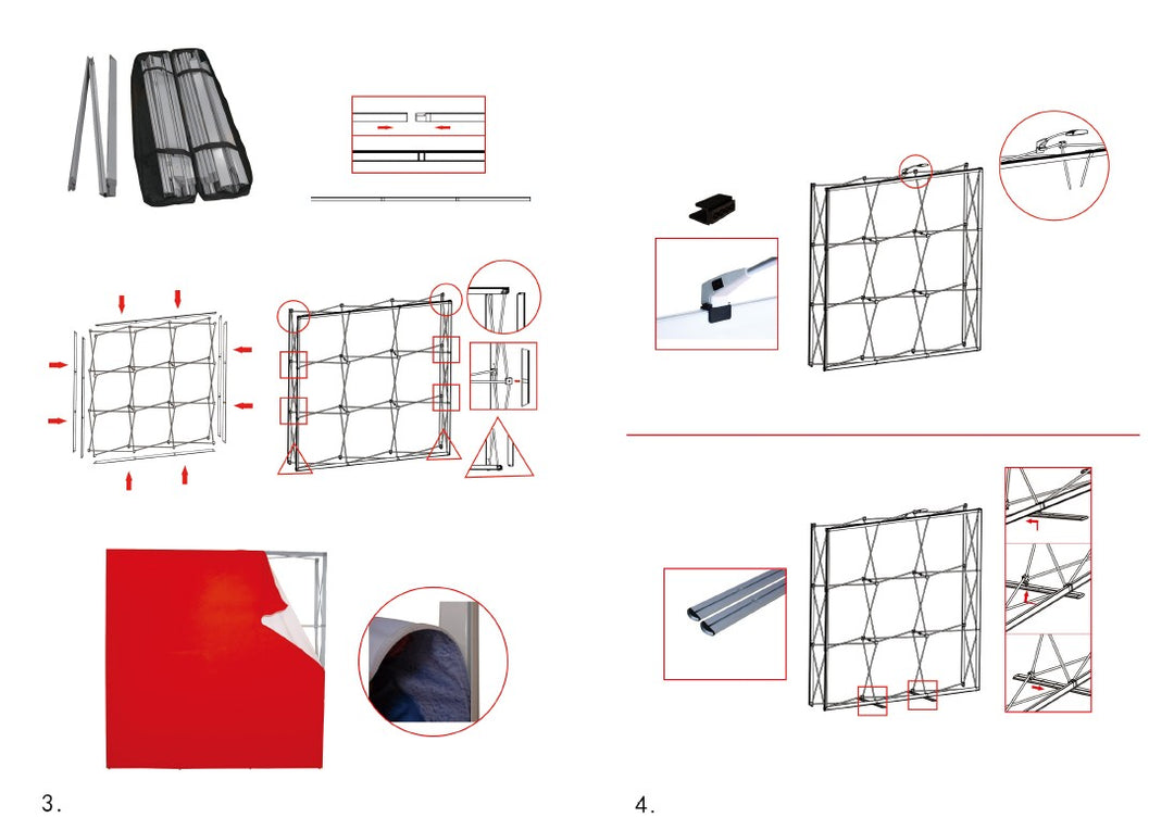 8‘ SEG Backlit Popup Display