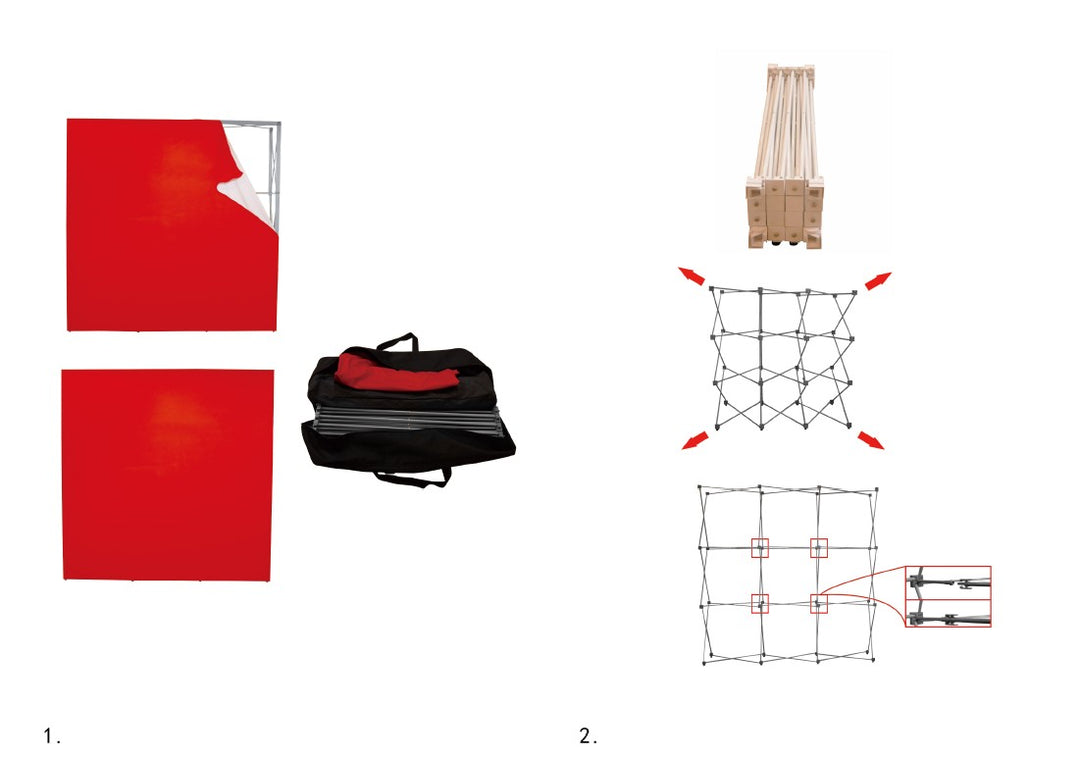 8‘ SEG Backlit Popup Display