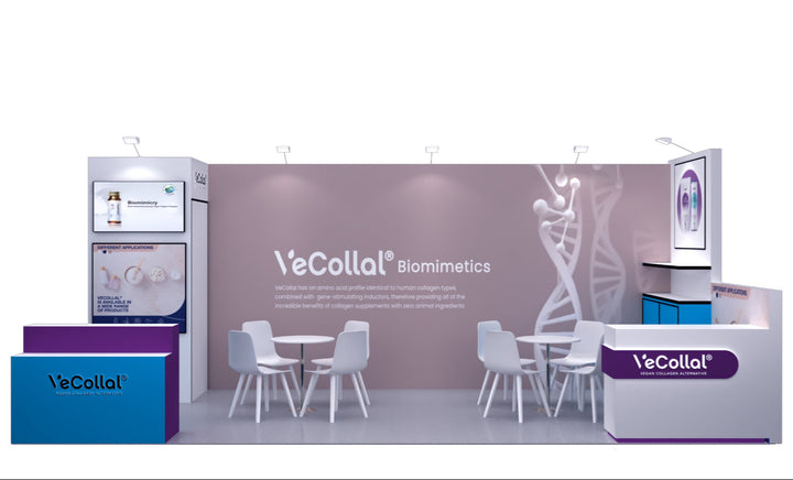 10x20 Wood Trade Show Booth Exhibit Rental