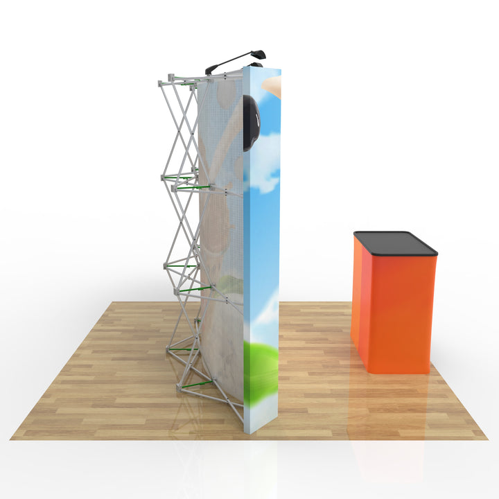 10‘ Curved Velcro Fabric Pop Up Display