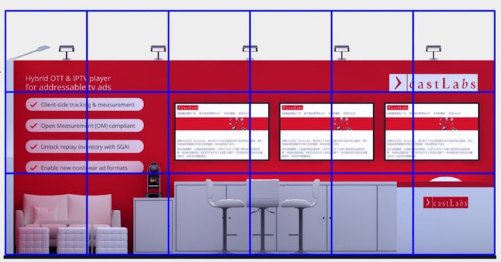 10x20 Wooden Trade Show Booth Exhibit Rental Package