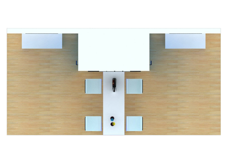 10x20 Wooden Trade Show Booth Exhibit Rental Package