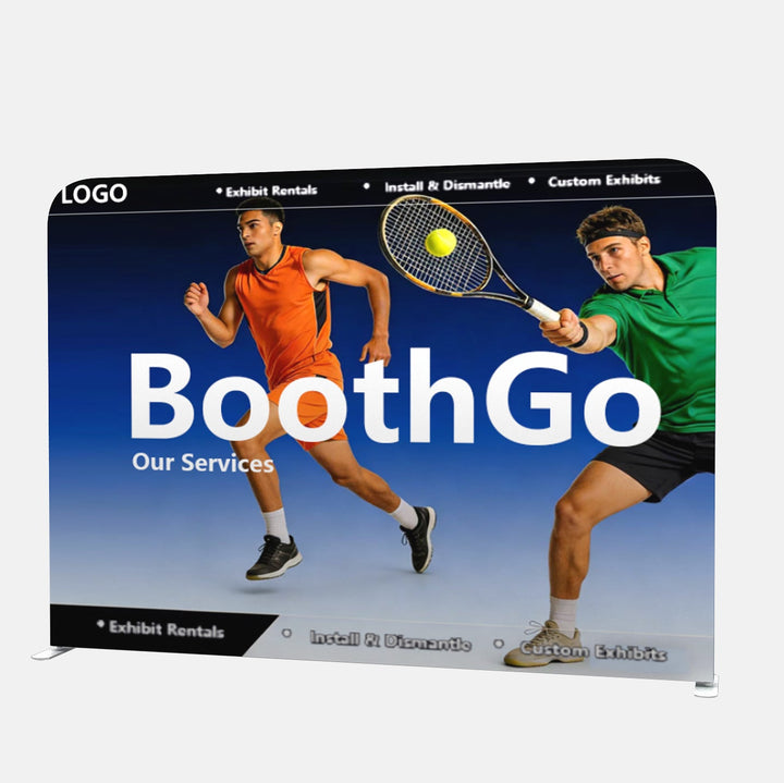 10ft Tension Fabric Trade Show Booth Package With Soft Canvas Bag