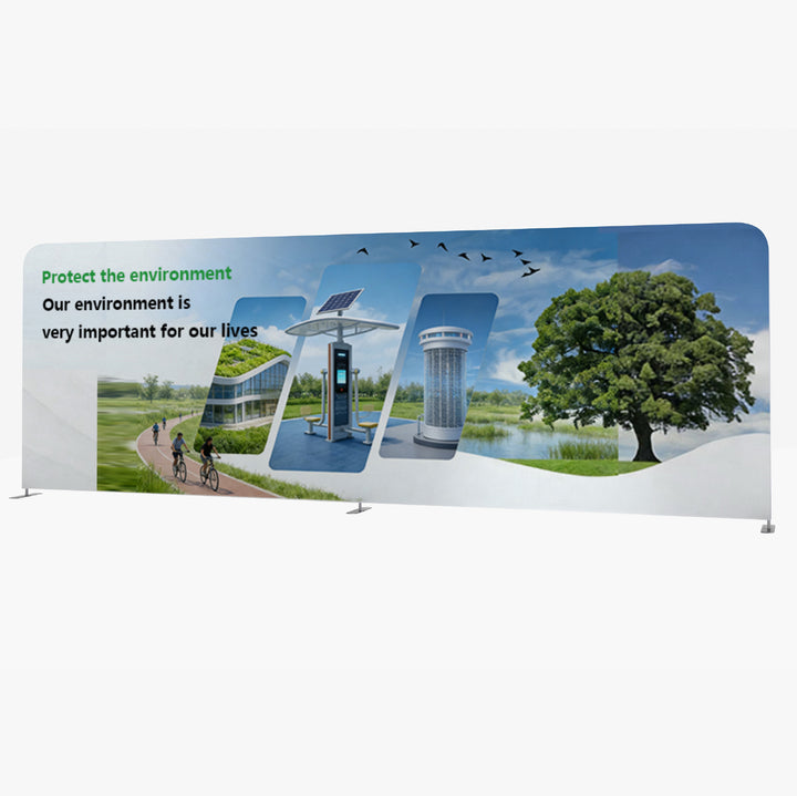 10X20 Straight Tension Fabric Trade Show Booth Display