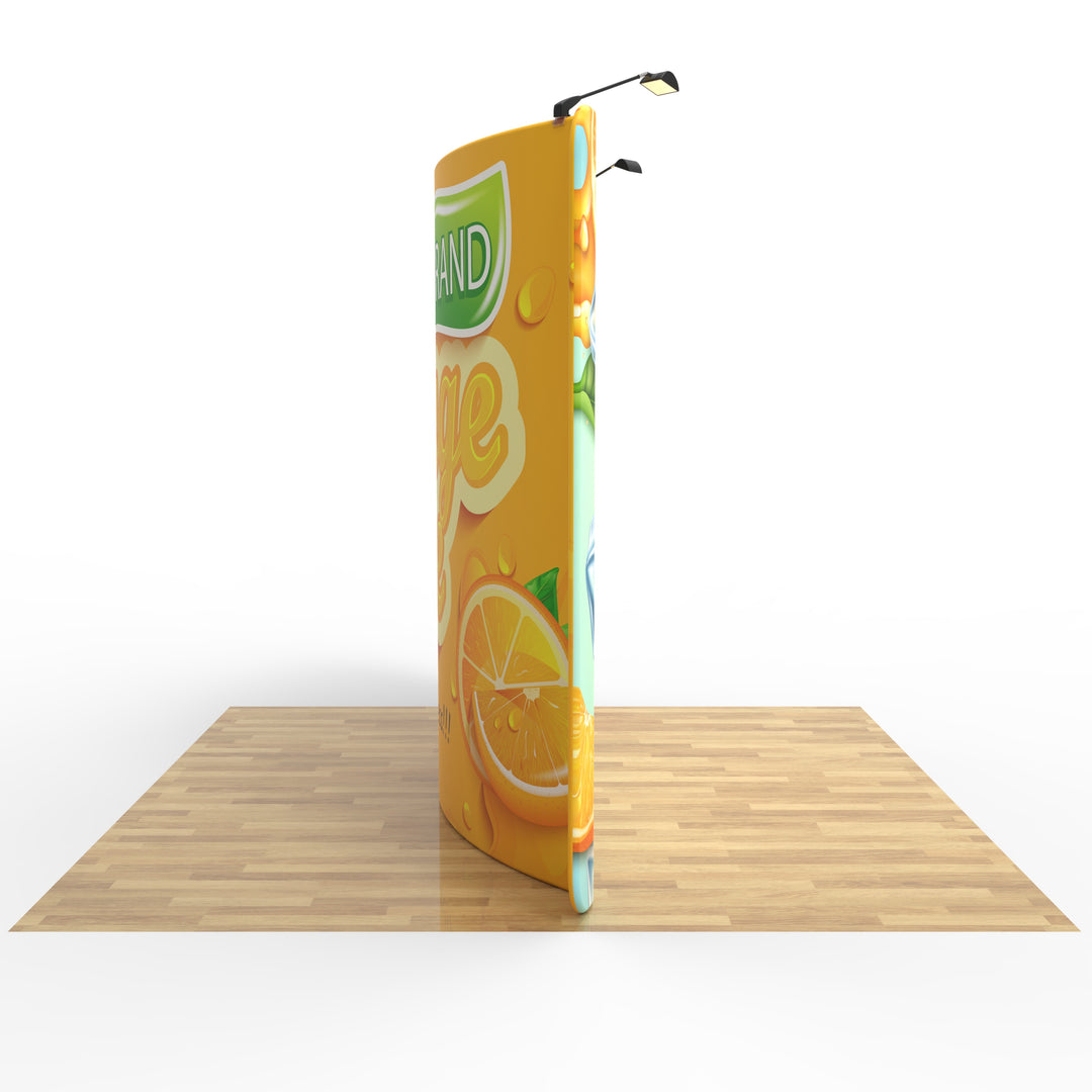 10ft Curved Tension Fabric Display