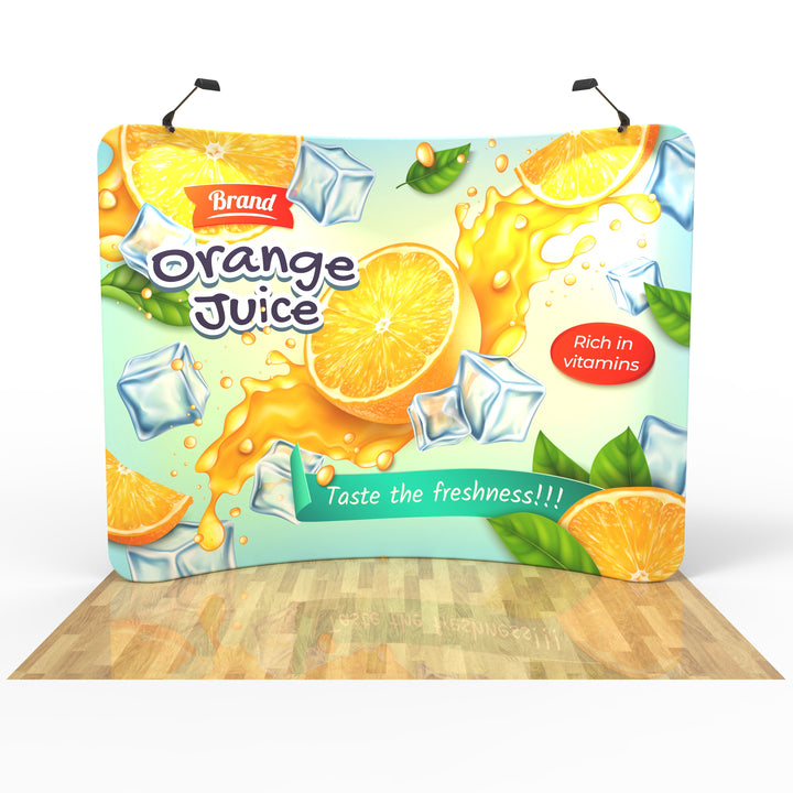 10ft Curved Tension Fabric Display
