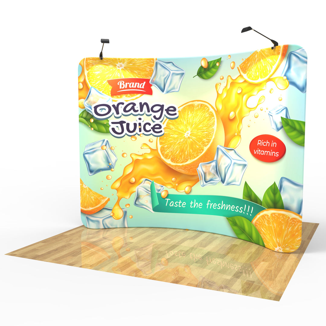 10ft Curved Tension Fabric Display