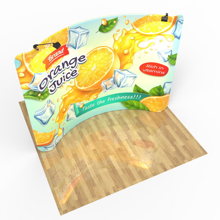 10ft Curved Tension Fabric Display