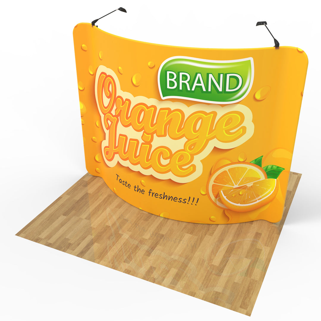 10ft Curved Tension Fabric Display