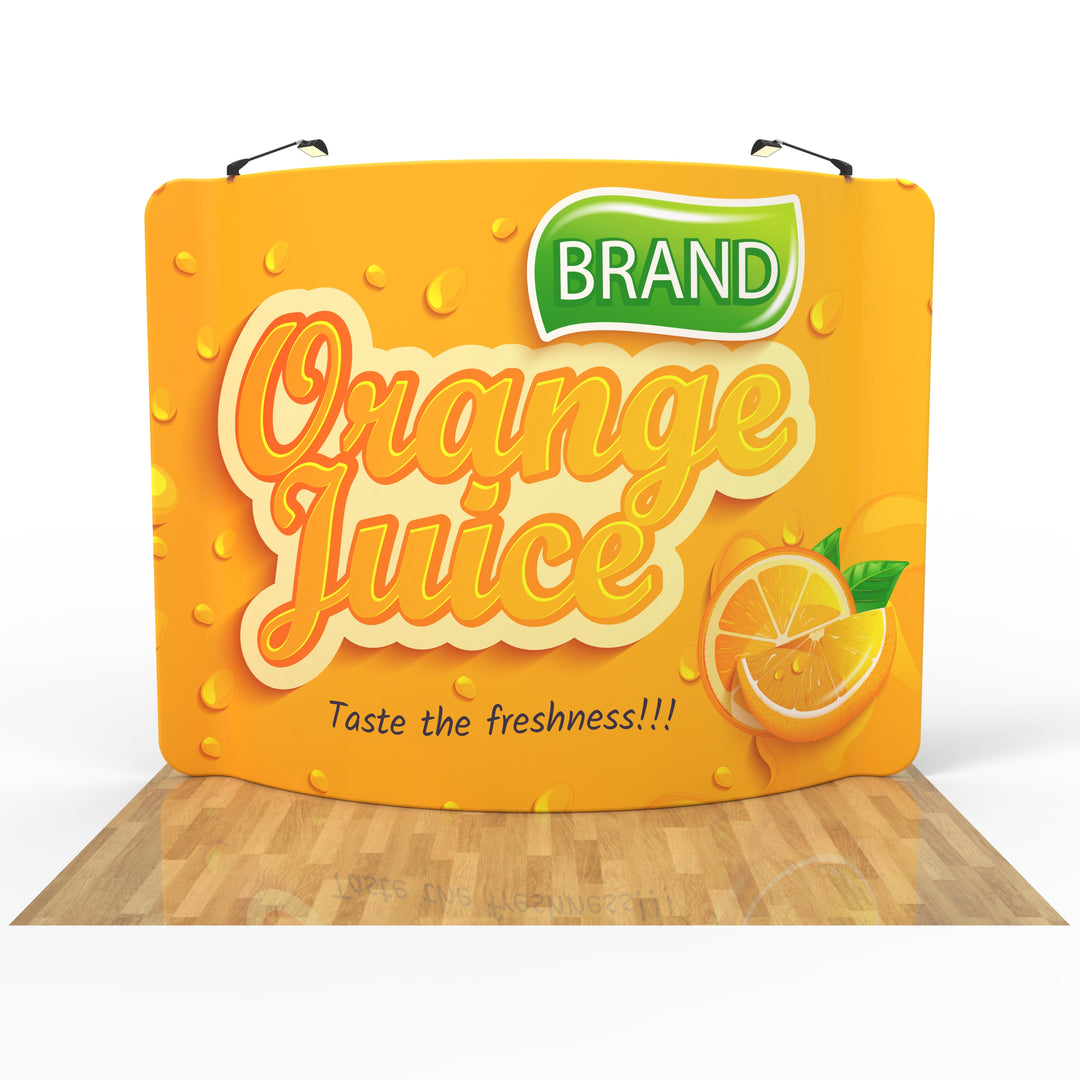 10ft Curved Tension Fabric Display