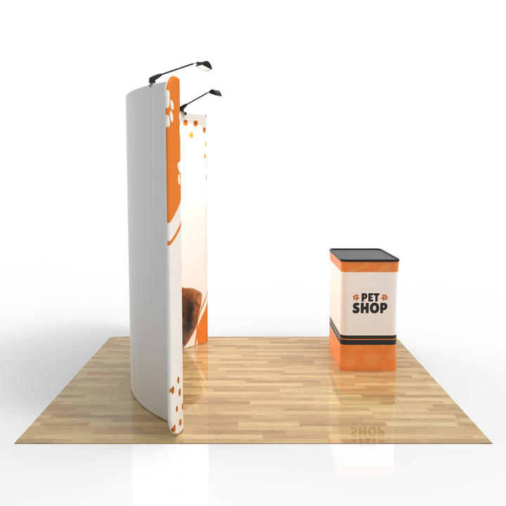 10ft Curved Tension Fabric Display