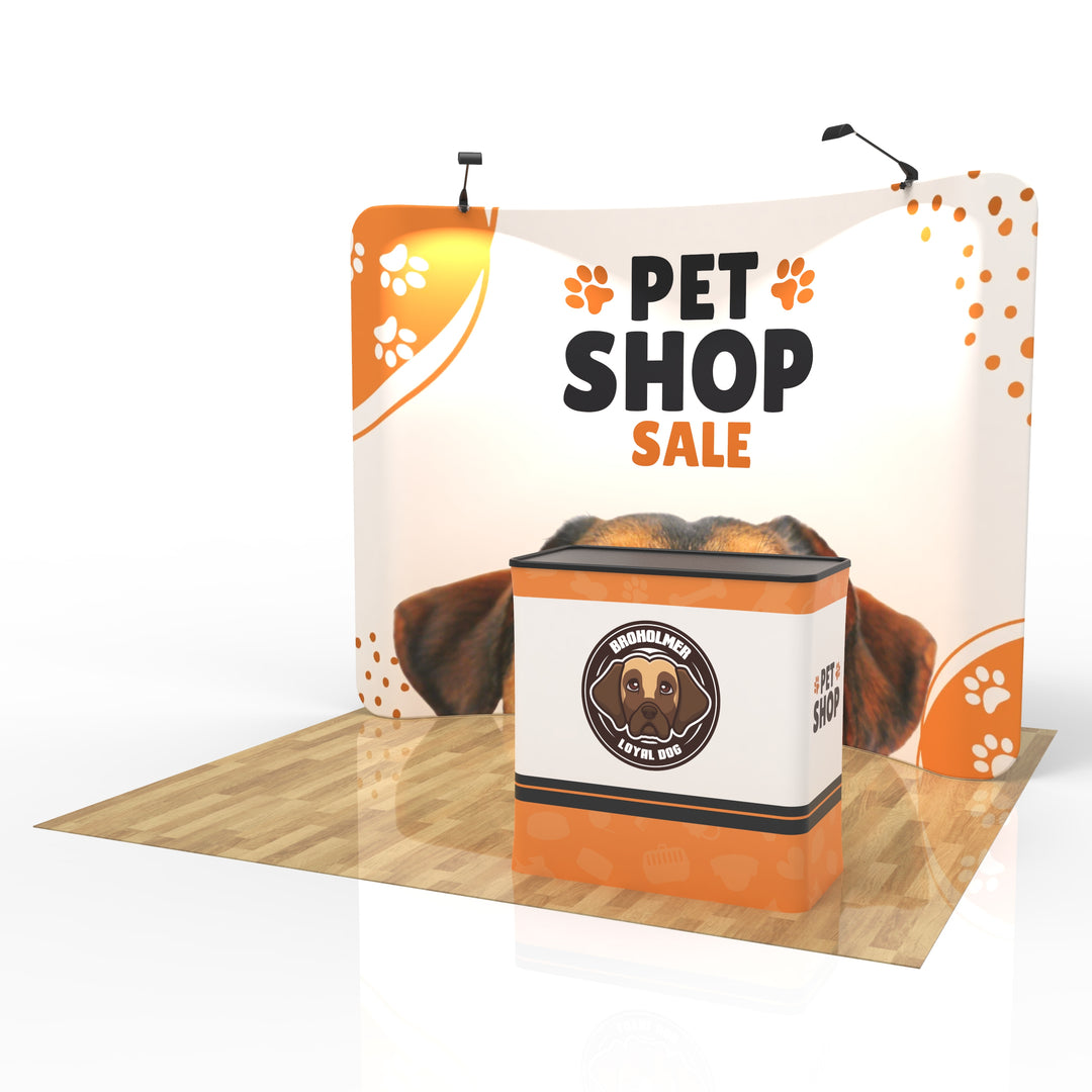 10ft Curved Tension Fabric Display