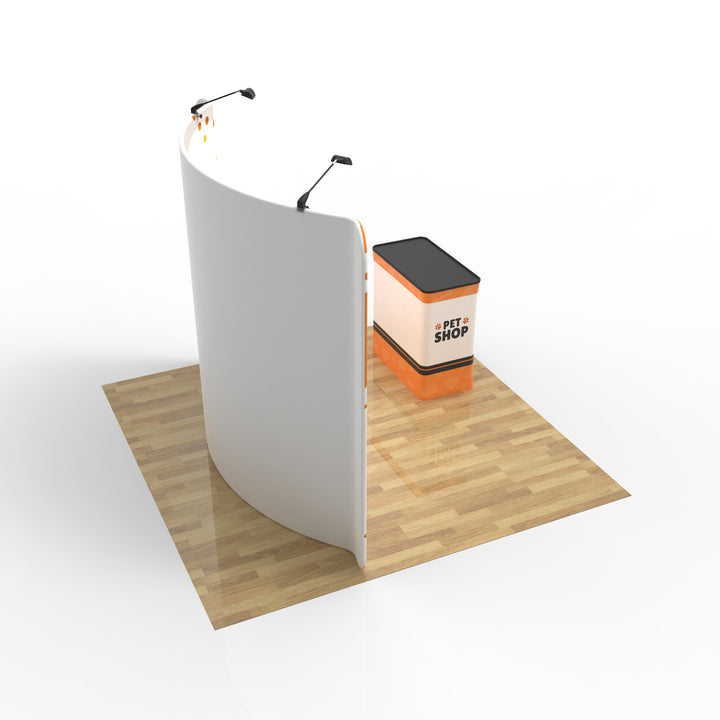 10ft Curved Tension Fabric Display