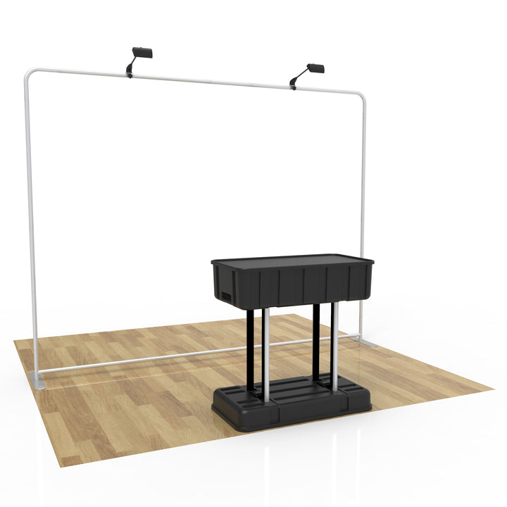 10X10 Straight Tension Fabric Trade Show Booth Display Kit