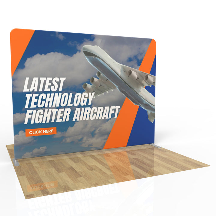 10X10 Straight Tension Fabric Trade Show Booth Display Kit