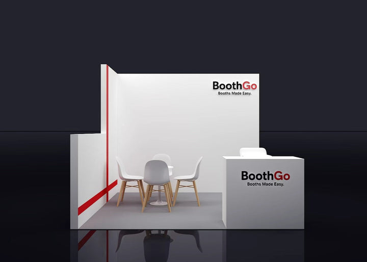 10x10 Wooden Booth Exhibit Urgent Rental Package B