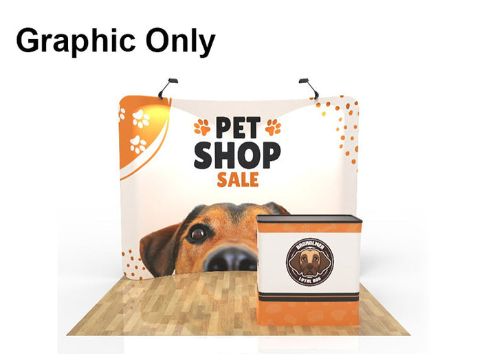 Curved Tension Fabric Display Graphic Reprint