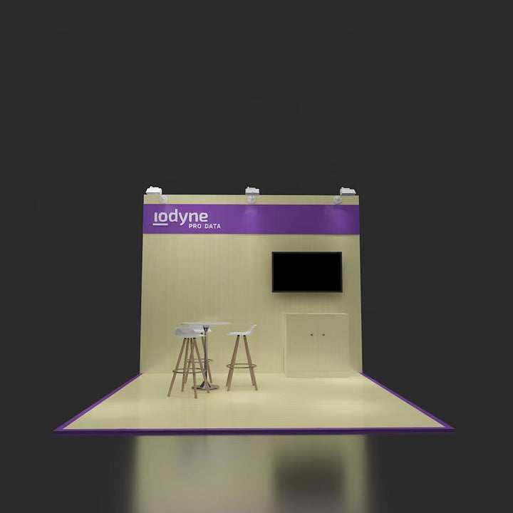 Wooden Backwall Exhibit 10' x 10'