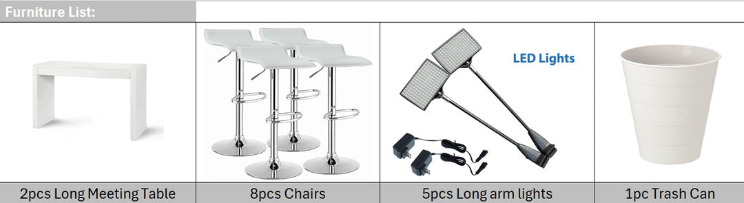 10x20 Straight Tension Fabric Displays Rental Package