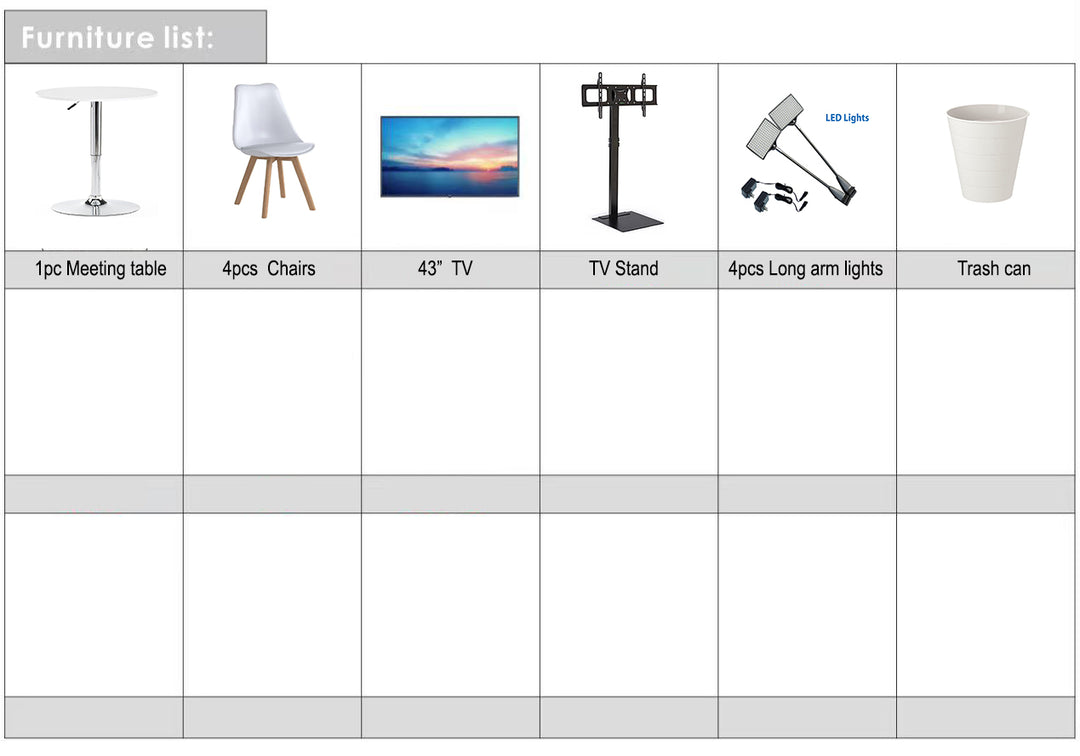 10x10 Wooden Trade Show Booth Exhibit Rental Package