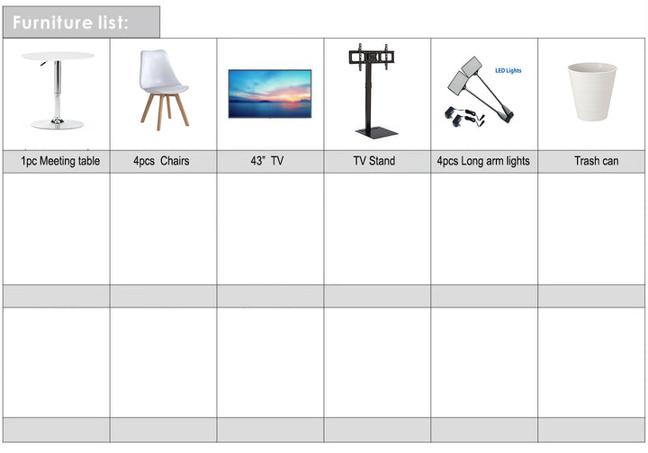 10x10 Wooden Trade Show Booth Exhibit Rental Package