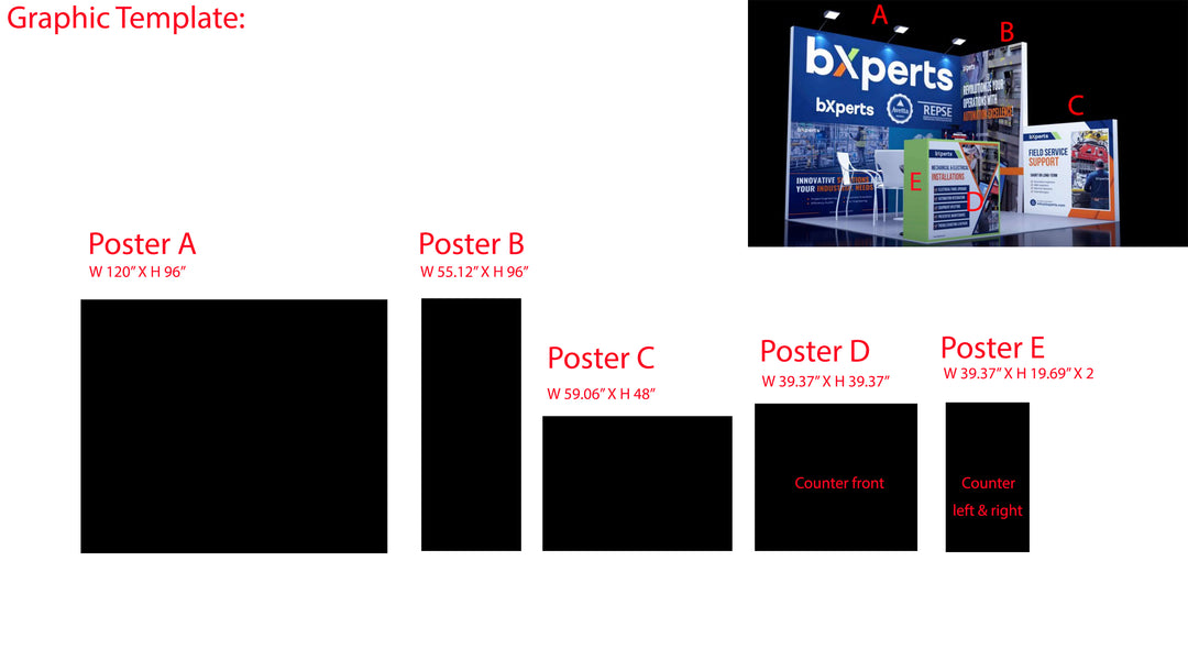 10x10 Wooden Trade Show Booth Exhibit Rental Package
